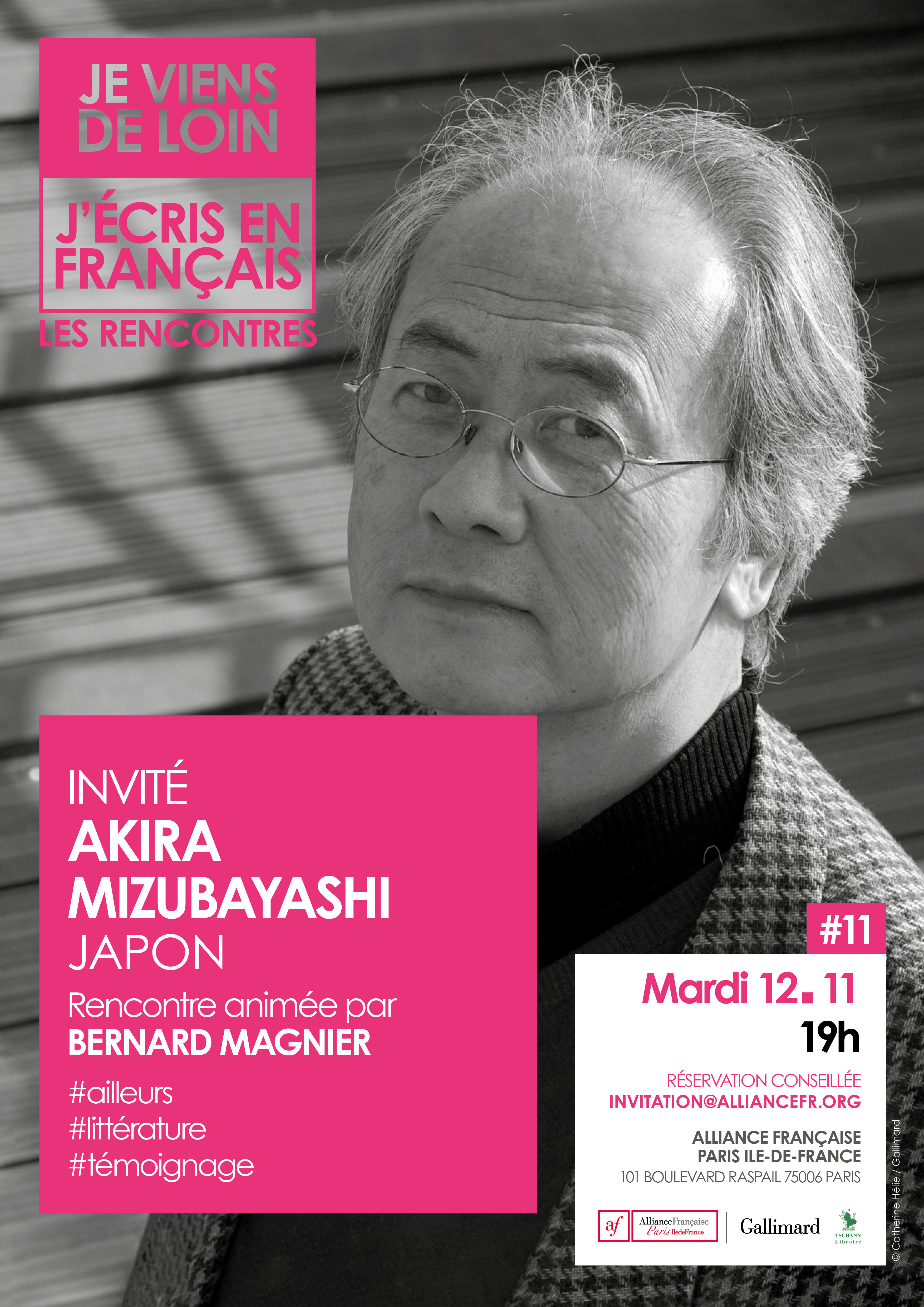 Invitation Je Viens De Loin J Ecris En Francais 11 Akira Mizubayashi Ifprofs