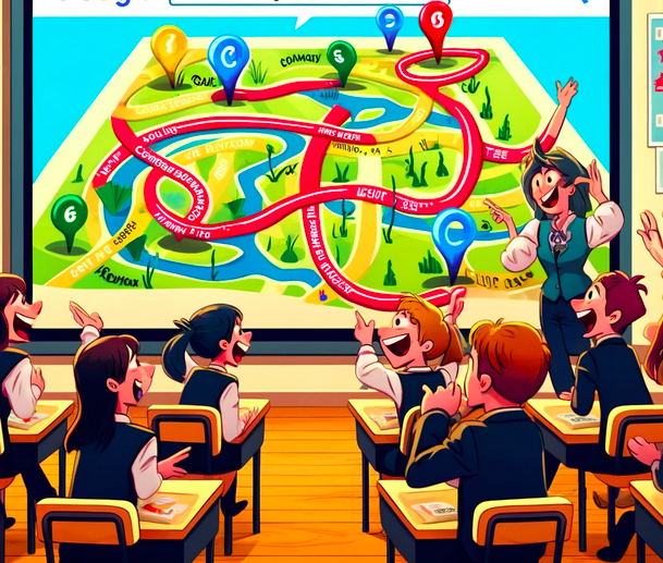 Créer des itinéraires humoristiques avec Google maps