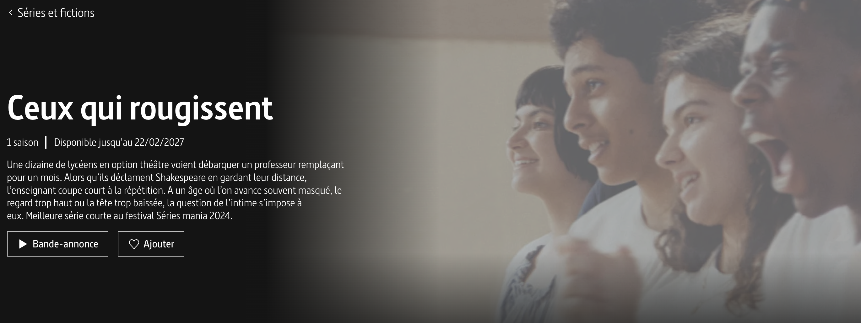 Capture d'écrant du site arte.tv