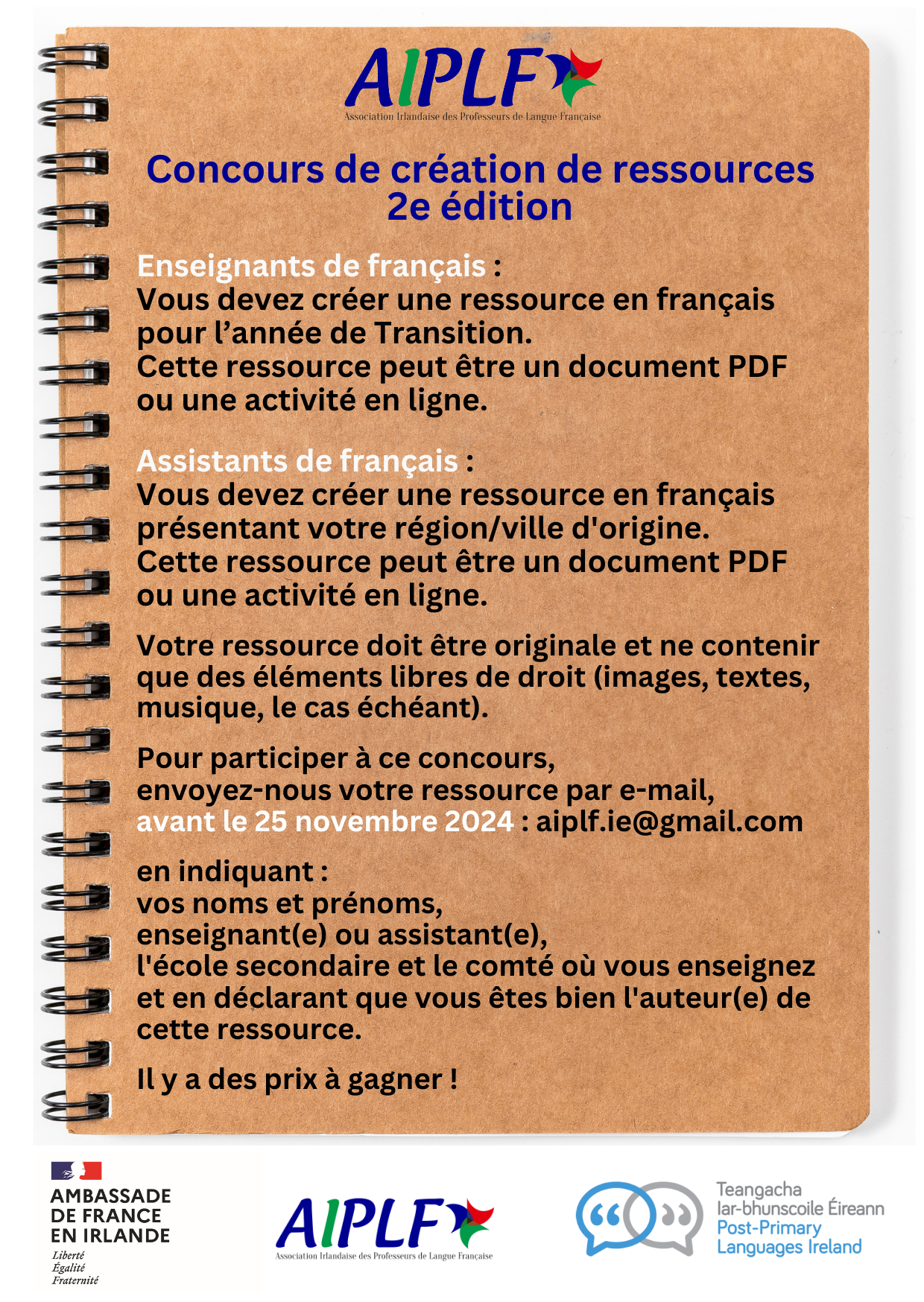 2e Concours de création de ressources de l'AIPLF (oct-nov 2024)