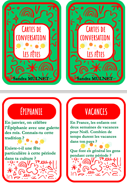 Exemple de cartes