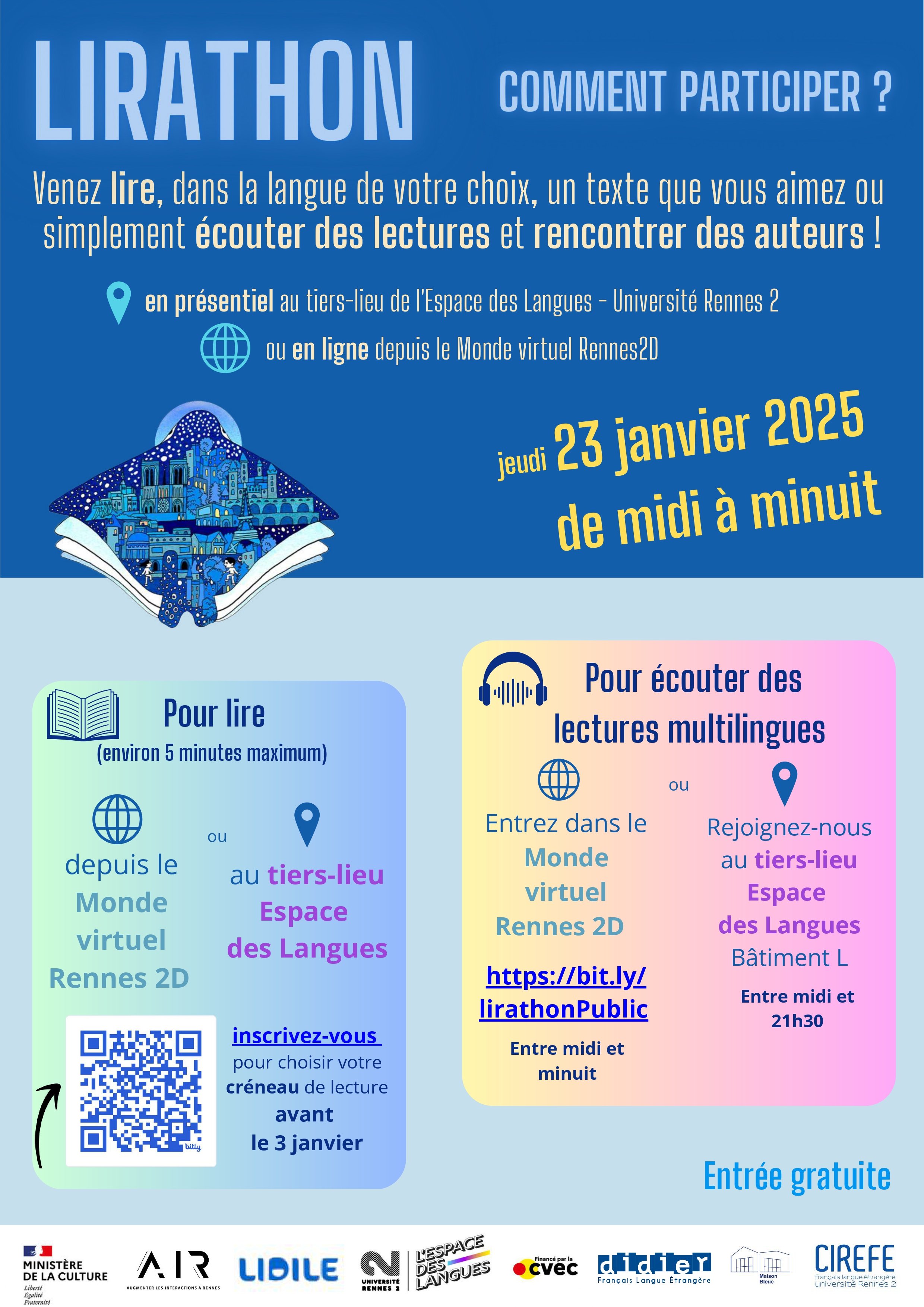 Lirathon : les nuits de la lecture