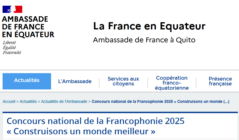 Concours pour la Francophonie