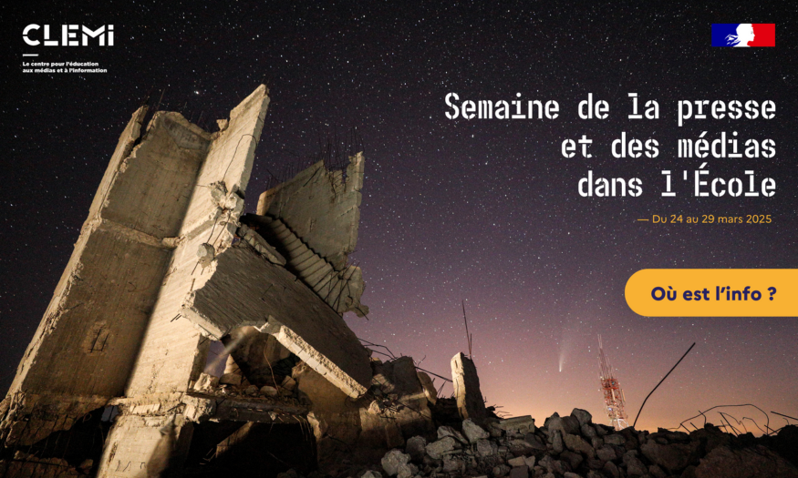 Semaine de la presse et des médias dans l'école 2025 (affiche)