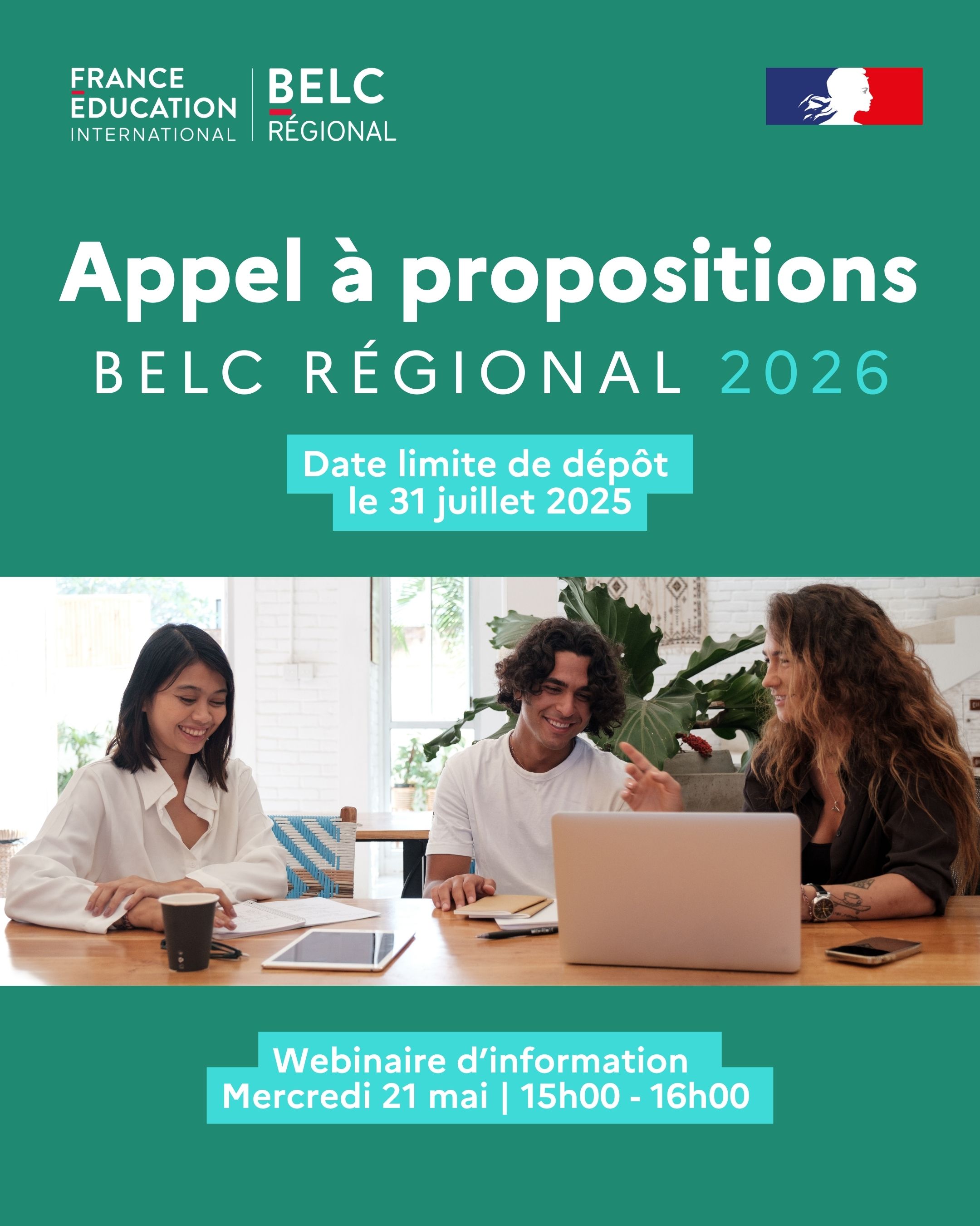 Appel à propositions – BELC régionaux 2026 : Les métiers du français dans le monde