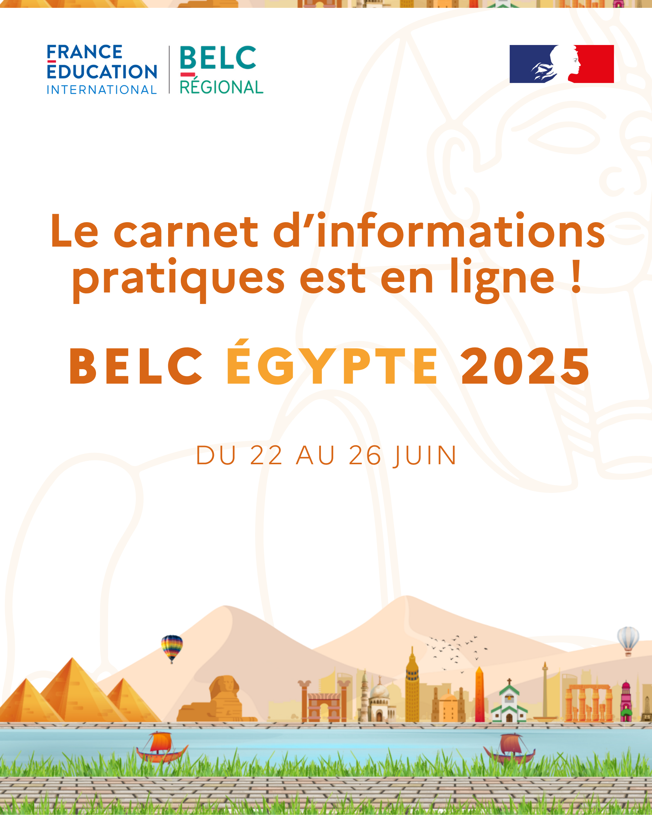 Le carnet d'informations pratiques du BELC Égypte est en linge !
