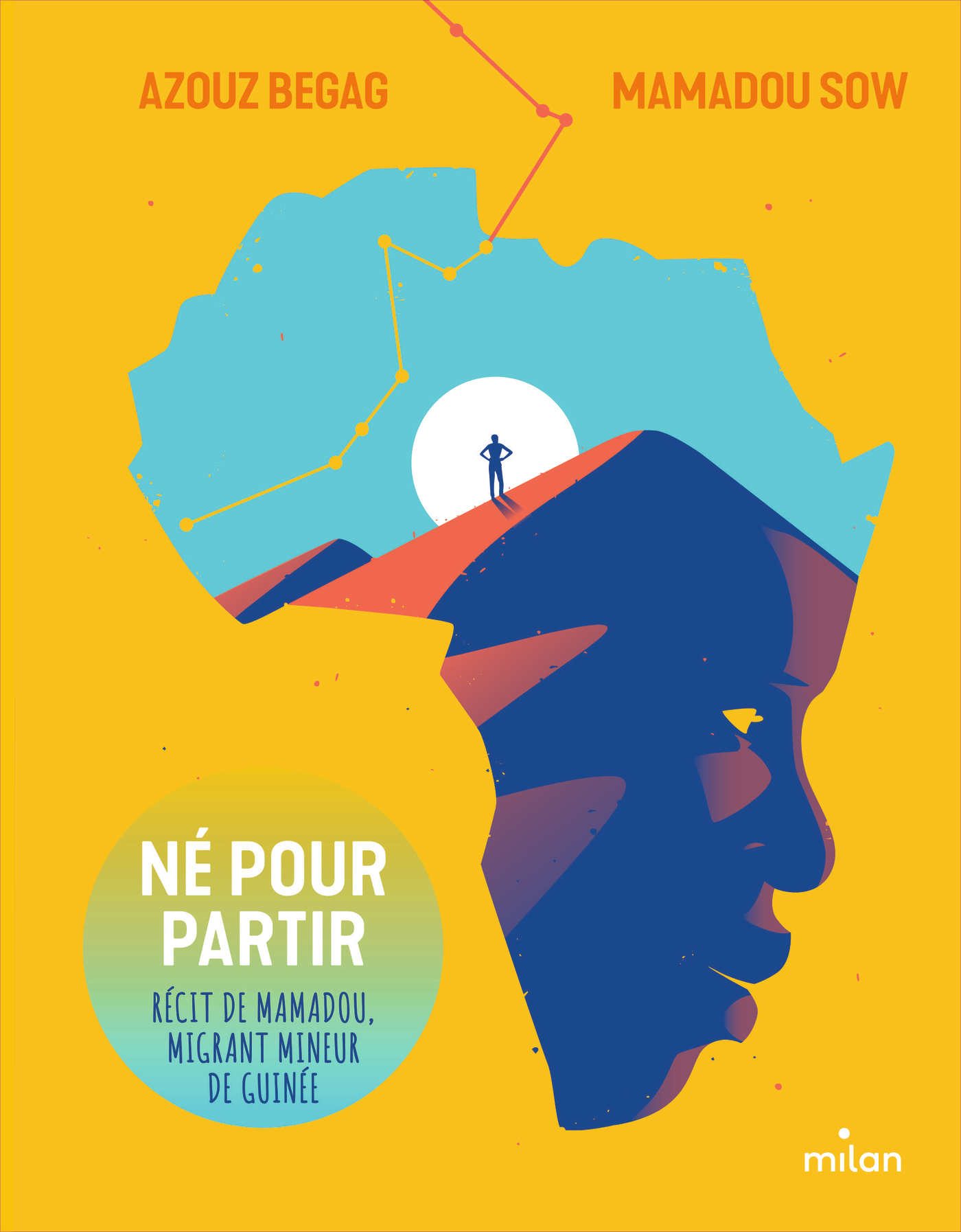 Couverture du roman - Né pour pour partir - Edition Milan