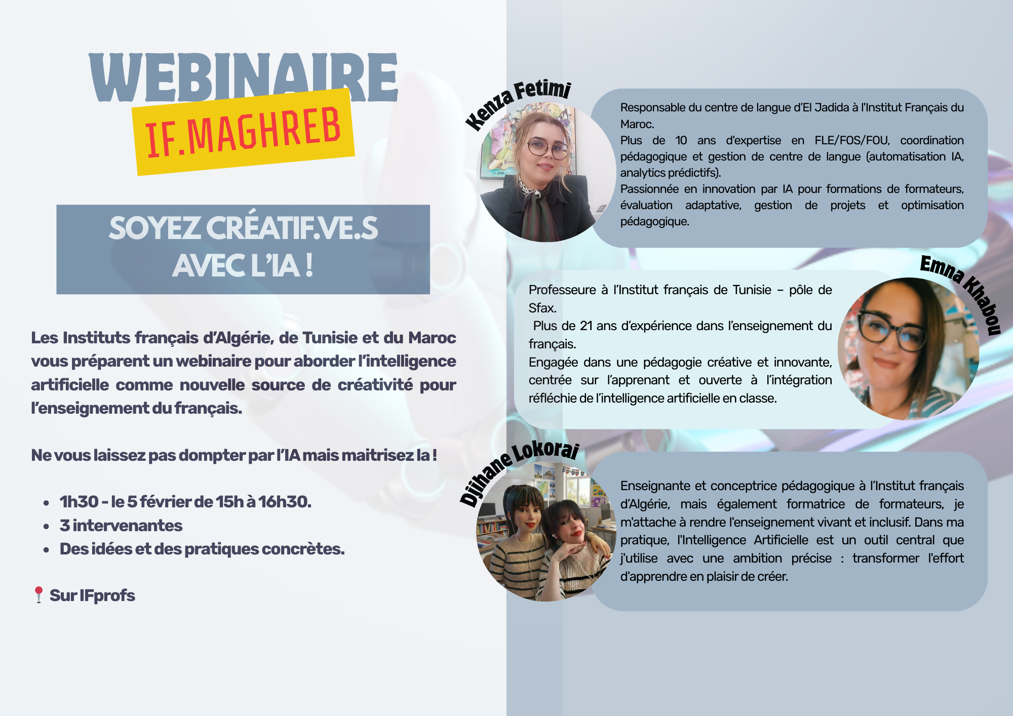 SOYEZ CREATIFS AVEC L'IA