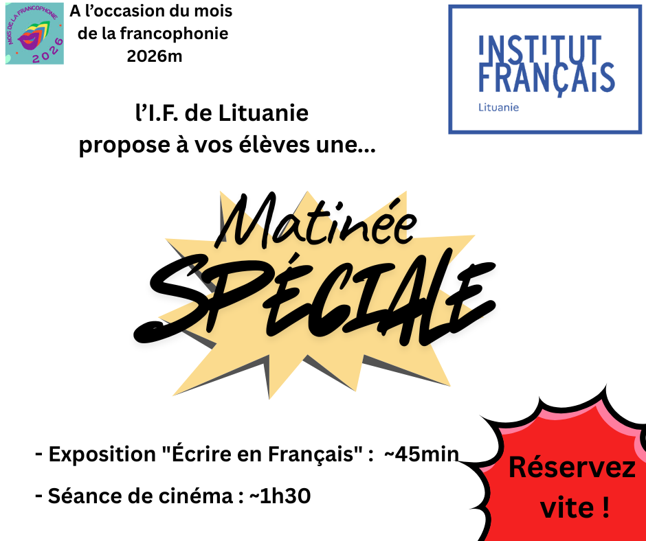 [9-20 mars 26/IF] Matinée Spéciale
