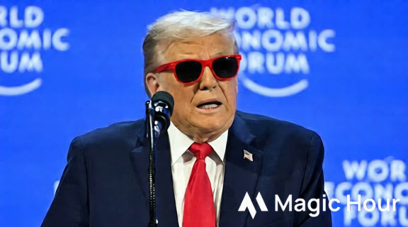 Trump avec lunettes de soleil