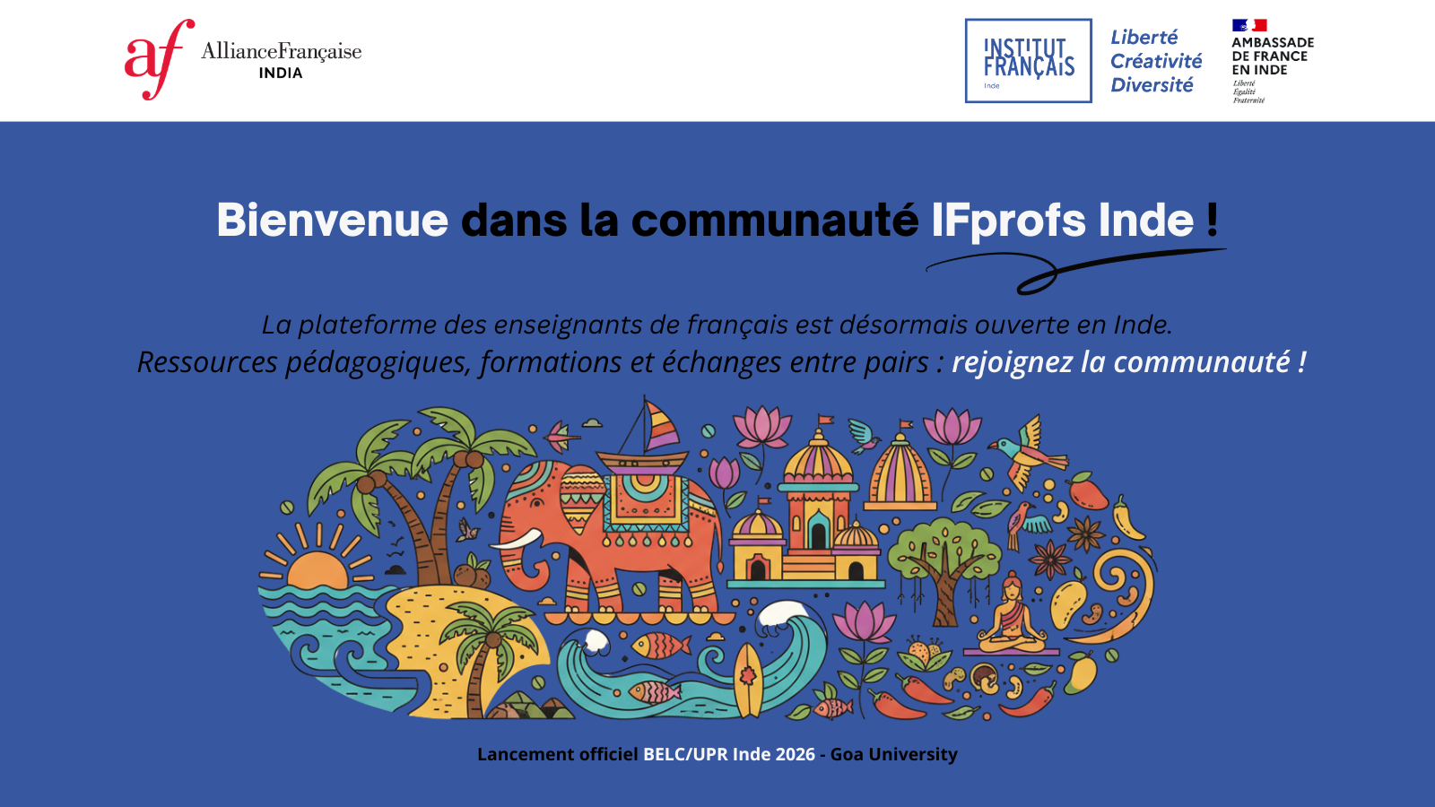 Bienvenue à l'Inde sur IFprofs !