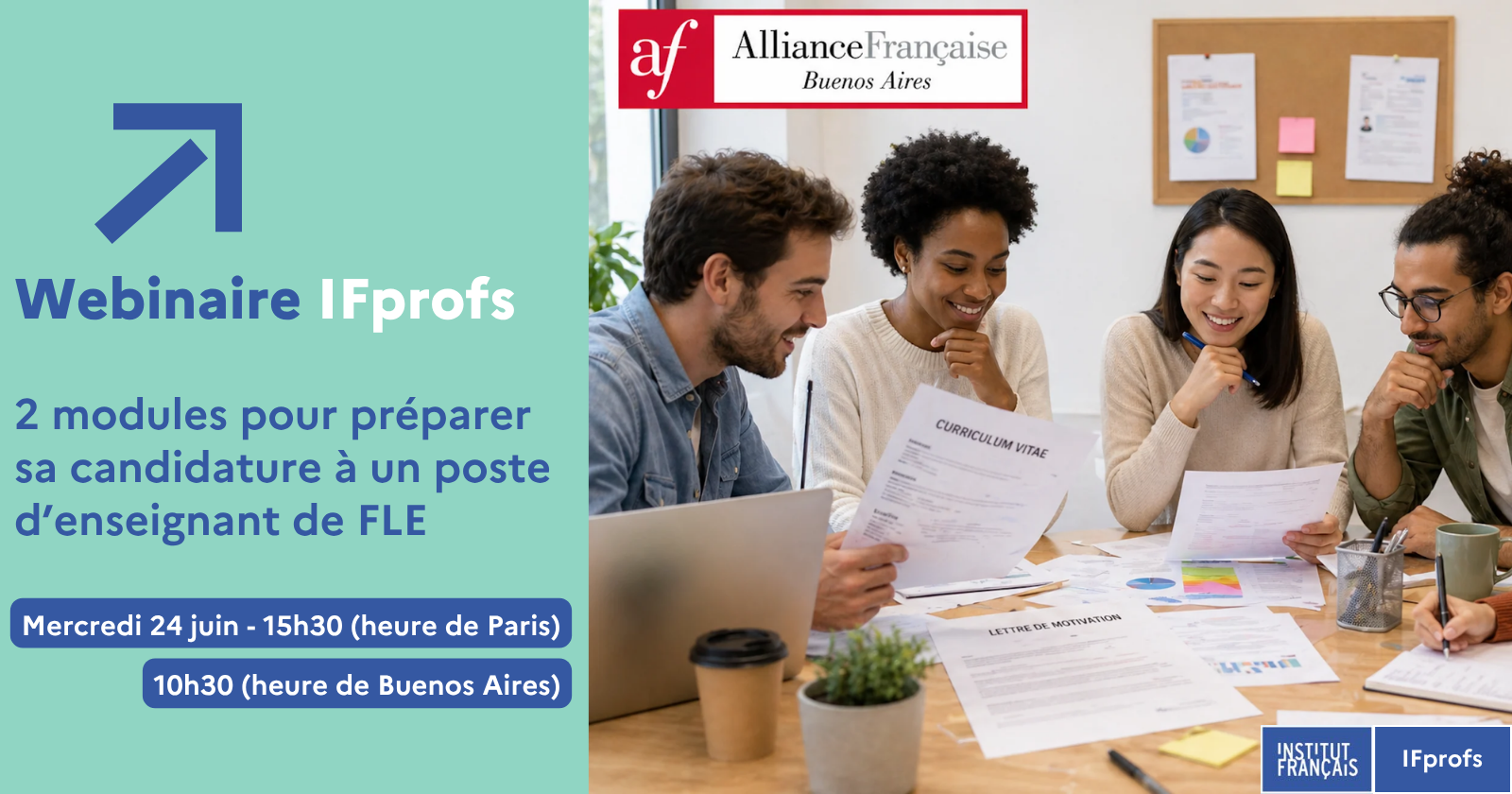 Rediff Webinaire : Préparer sa candidature à un poste d'enseignant de FLE