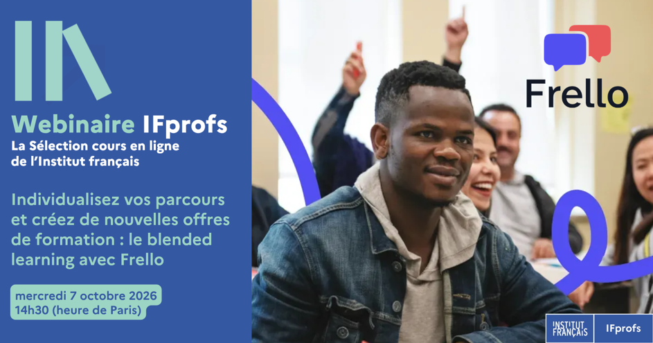 Rediff' webinaire : le blended learning avec Frello - individualisez vos parcours et créez de nouvelles offres de formation
